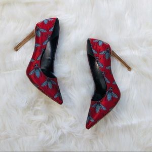 NWOT Red Nine West Pumps